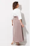 Платье Anastasia Mak 1229 жемчужный+капучино Платье Anastasia Mak 1229 жемчужный+капучино