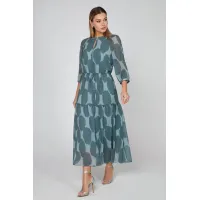 Платье Bazalini 5016 оттенки зеленого