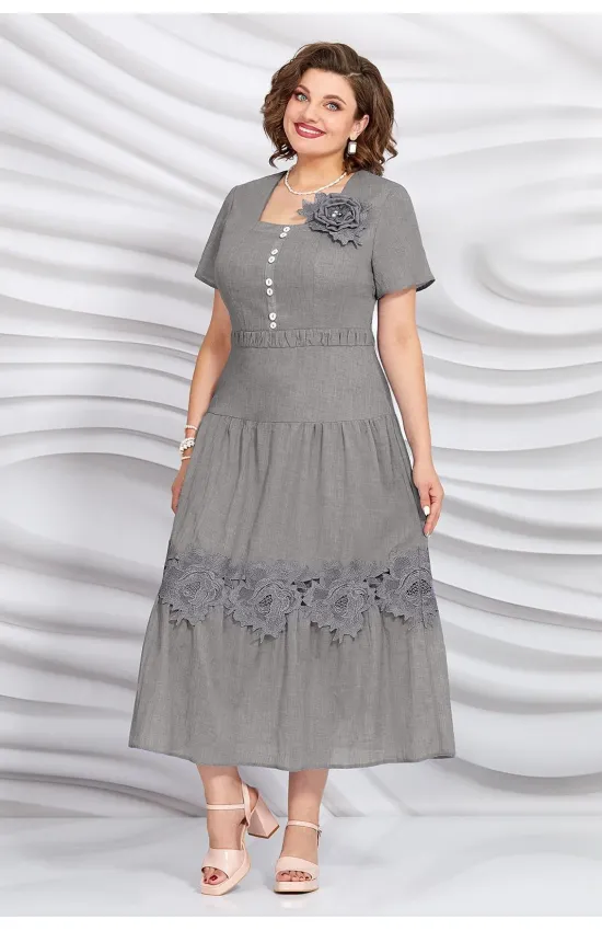 Платье Mira Fashion 5438 серый