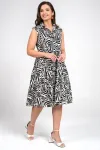 Платье Alani 2361 черный+белый