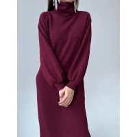 Платье I3I Fashion 103/6 бордо с люрексом
