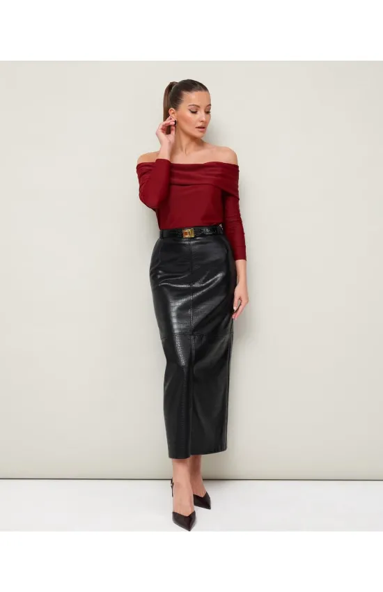 Блузка Pur Pur 11-340/1 Бордовый