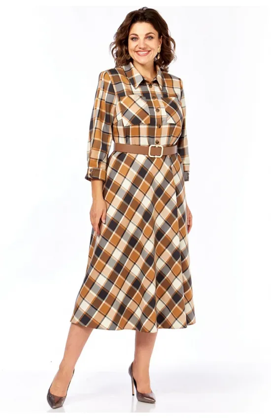 Платье Милора-Стиль 1385 карамельный