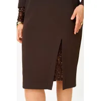 Платье Кокетка И К 1337 коричневый