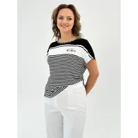 Блузка Condra Deluxe 16246 черно-белый