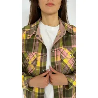 Блузка I3I Fashion 202/3 зеленая клетка