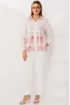 Блузка Мода-Юрс 26-2979 молочный_розовый