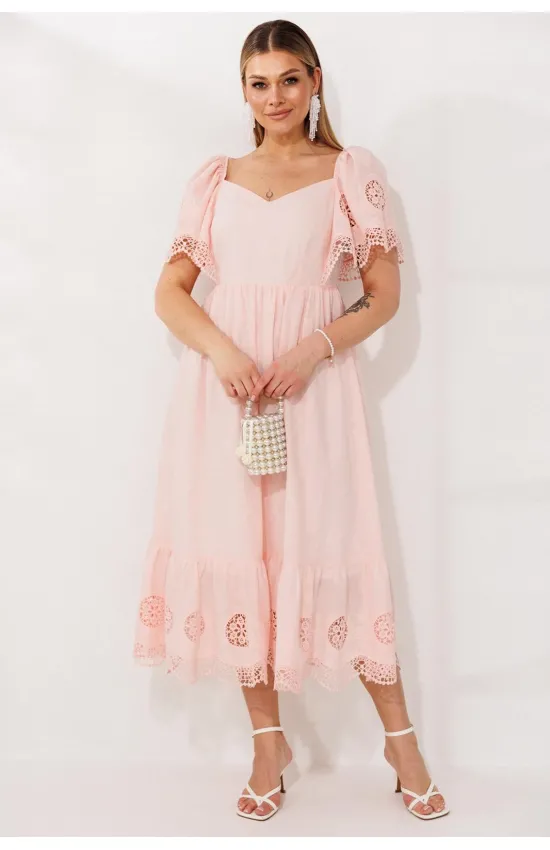 Платье Мода-Юрс 26-2980 пудра
