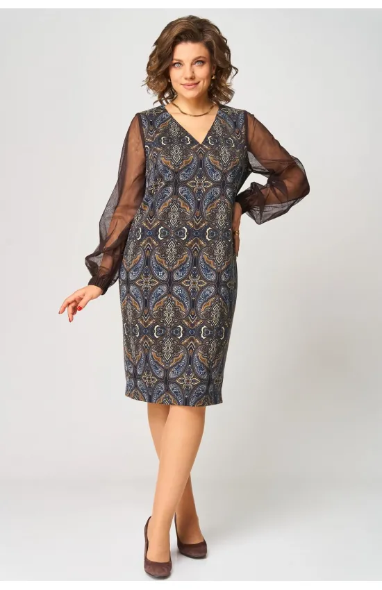 Платье Angelina & Company 1277 коричневый