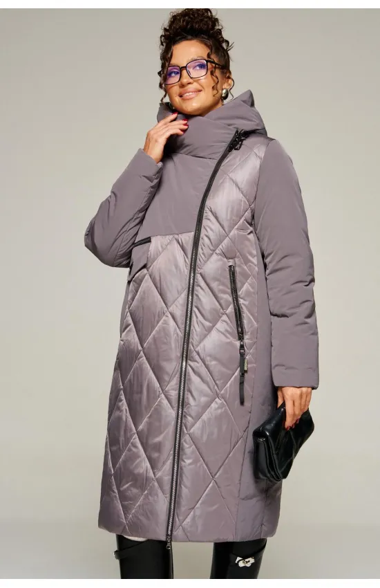 Пальто Beautiful & Free 8023 дымчато-лиловый