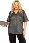 Блузка Элль-Стиль 2439а серебро