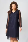 Платье Fita 1383 Вецена темно-синий
