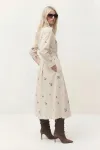 Платье Lokka 1841 бежевый/вышивка цветы