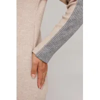 Платье Галеан Cтиль 995 бежевый с серым