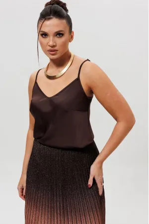 Блузка Mislana 1164бл шоколад