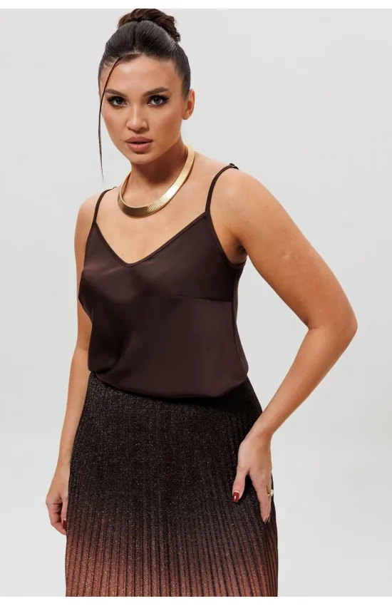 Блузка Mislana 1164бл шоколад