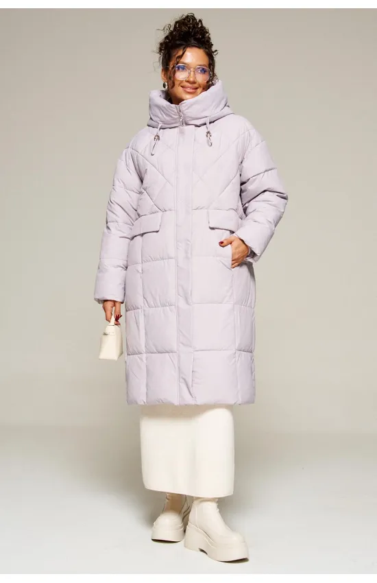 Пальто Beautiful & Free 8016 светло-серый Пальто Beautiful & Free 8016 светло-серый