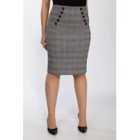 Юбка Klever 299 серый клетка