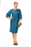 Платье T&n 7705 синий морской блеск