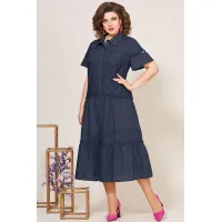 Платье Mira Fashion 5275 темно-синий
