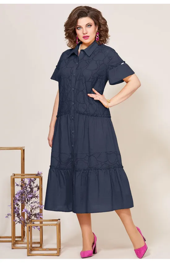 Платье Mira Fashion 5275 темно-синий