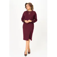 Платье Кокетка И К 1337-1 бордовый