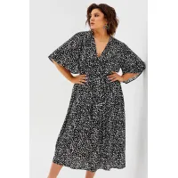 Платье Begimoda 1035 черно-белый