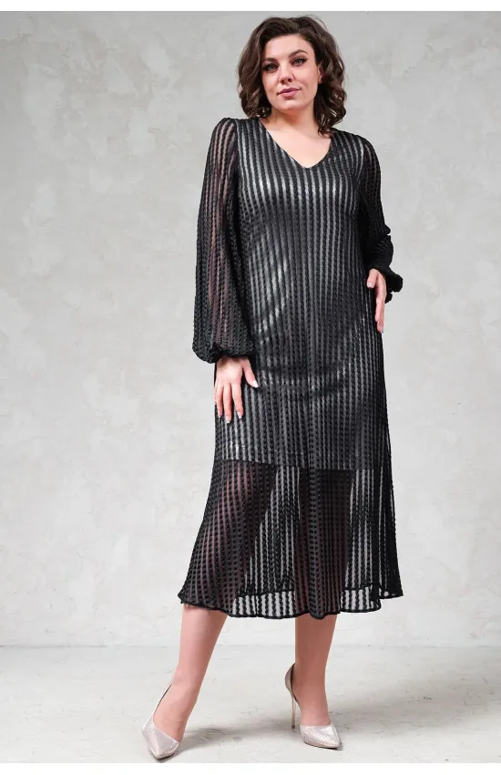 Платье Avanti 1459-1 черный/металлик