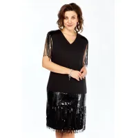 Платье Ольга Стиль С977 черный