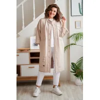 Пальто Rumoda 2019 бежевый