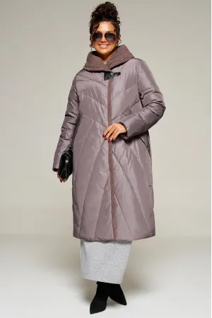 Пальто Beautiful & Free 8017 дымчато-лиловый