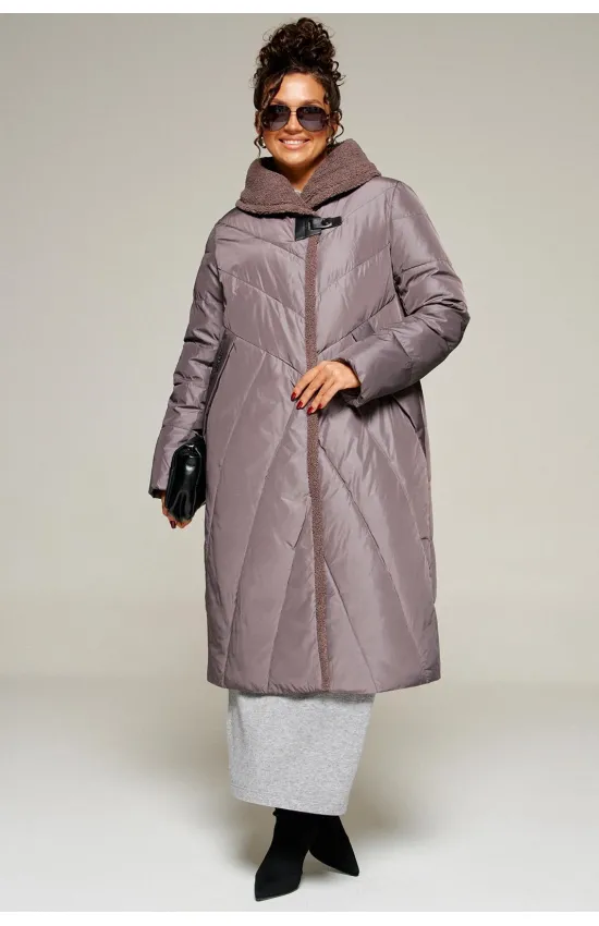 Пальто Beautiful & Free 8017 дымчато-лиловый Пальто Beautiful & Free 8017 дымчато-лиловый