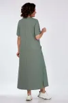 Платье Algranda 3976-4 Серо-зеленый