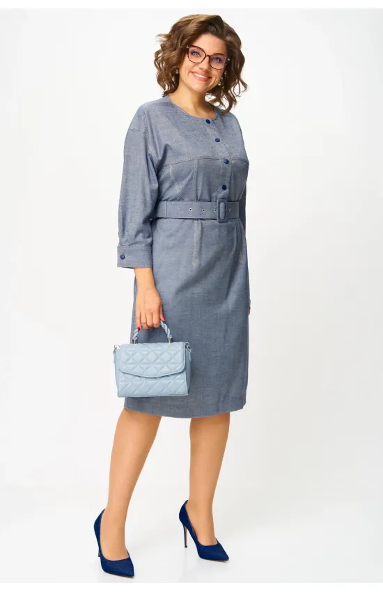 Платье Карина Делюкс М-1369деним деним