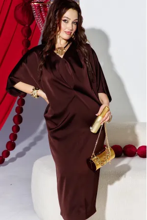 Платье Vittoria Queen 26373-1 шоколадный