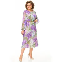 Платье Карина Делюкс М-1374 мультиколор