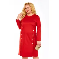 Платье Элль-Стиль 2443/1 красный
