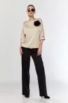 Блузка Talia Fashion 434 светло-бежевый