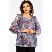 Блузка Swallow 803.6 серо-розовый