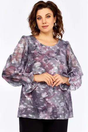 Блузка Swallow 803.6 серо-розовый