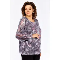 Блузка Swallow 803.6 серо-розовый