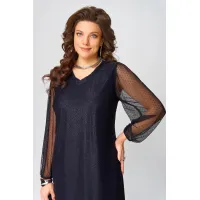 Платье Fita 1383 Вецена темно-синий