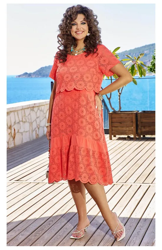 Платье Vittoria Queen 24553 * ярко-коралловый