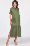 Платье Mira Fashion 5558 хаки