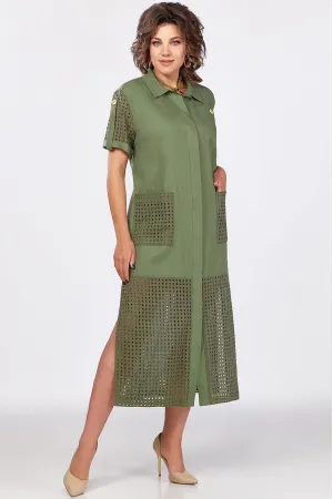 Платье Mira Fashion 5558 хаки