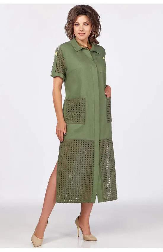 Платье Mira Fashion 5558 хаки