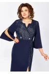 Платье Mira Fashion 5574 темно-синий