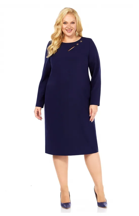 Платье Линия-Л Б-2053 темно-синий