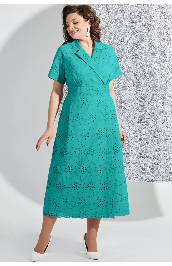 Платье Mira Fashion 5539-3 зеленый