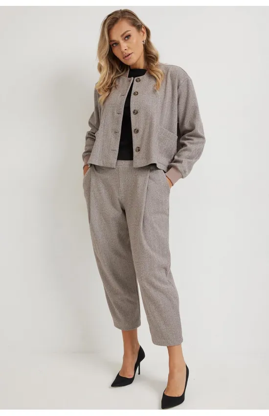 Брюки Mirolia 1275 коричневаяёлочка